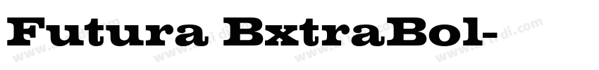 Futura BxtraBol字体转换